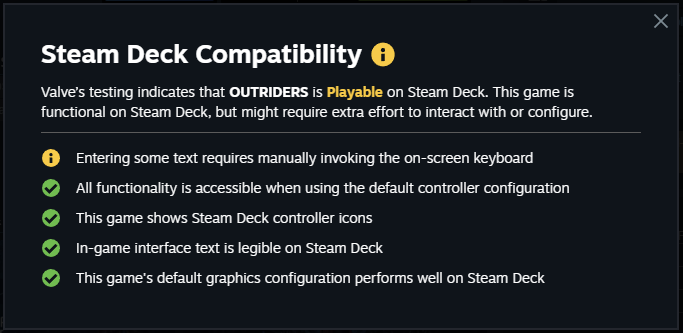 Outriders Now Listed Playable on Steam Deck 1 Outriders Playable