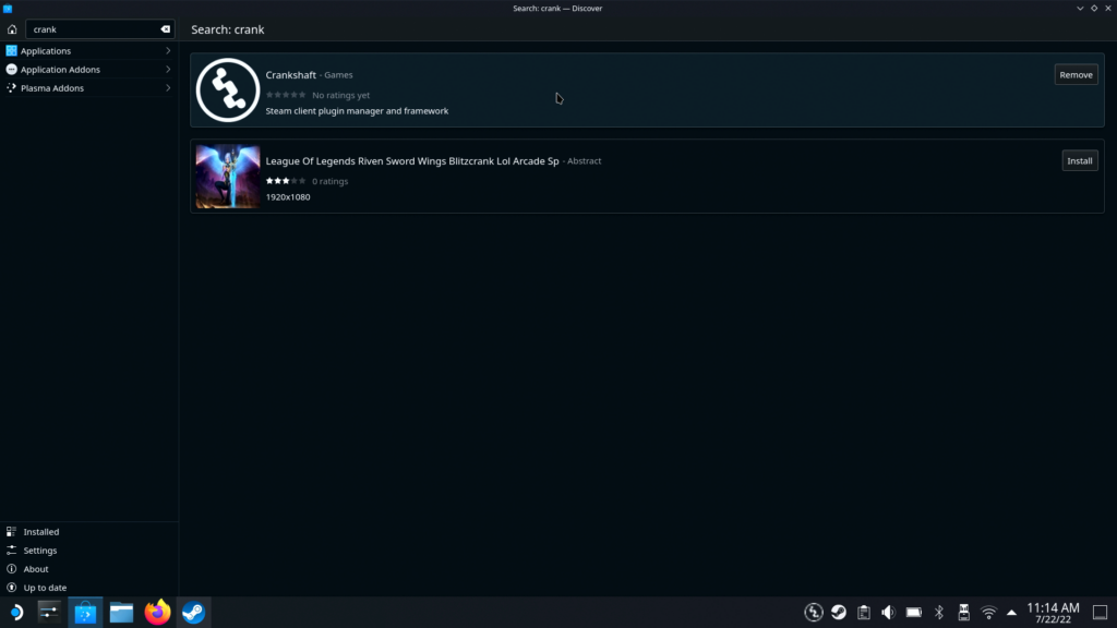 Crankshaft: A Steam Deck Plugin Manager 3 Crankshaft Discover Store