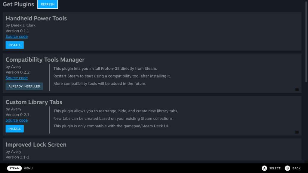 Crankshaft: A Steam Deck Plugin Manager 5 Crankshaft Get Plugins