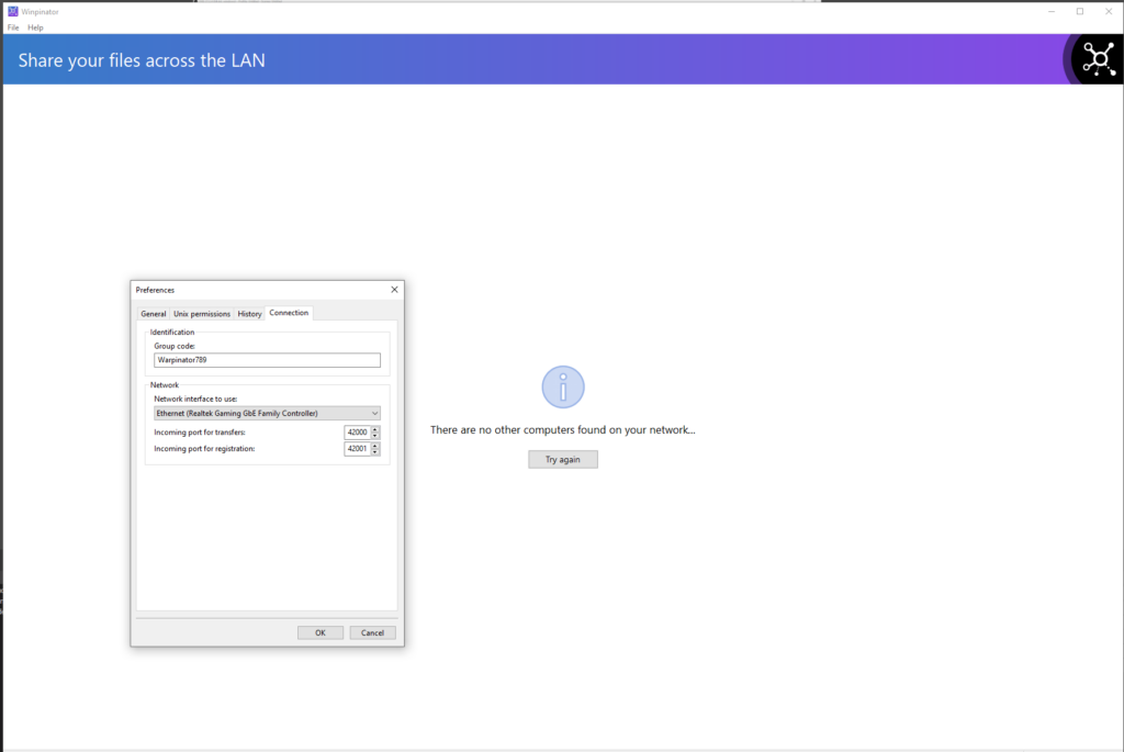 Warpinator: Wirelessly Transfer Files to Steam Deck From a Windows Computer 8 WinpinatorConnection