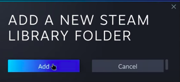 External Storage - Steam Deck Library Beyond SD Cards 18 Click to add new folder