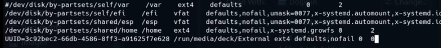 External Storage - Steam Deck Library Beyond SD Cards 14 Include nofail