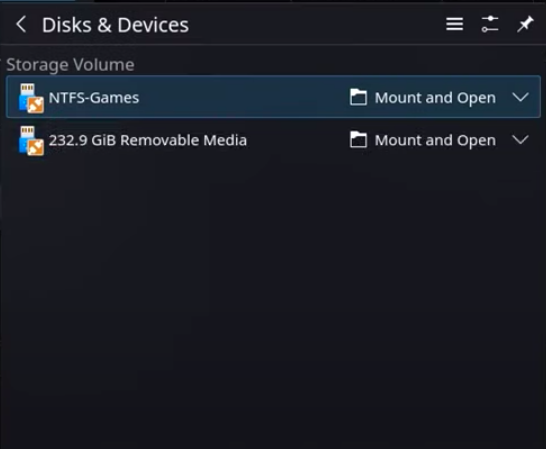 External Storage - Steam Deck Library Beyond SD Cards 7 Mounting Disk