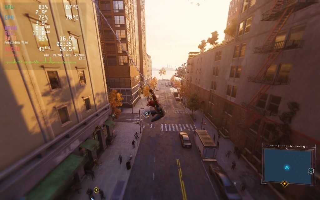 Spiderman Swinging