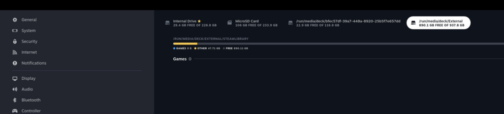 External Storage - Steam Deck Library Beyond SD Cards 20 steam deck drives