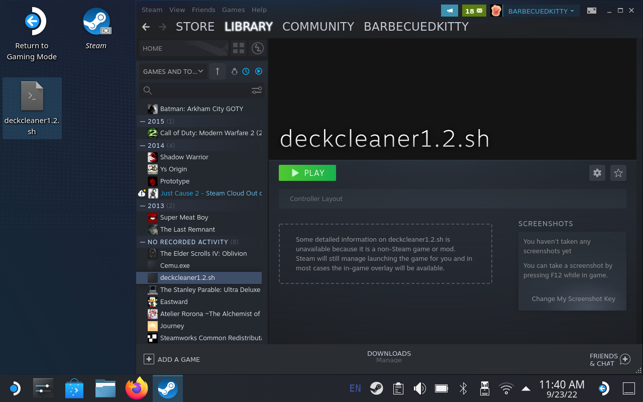 Save Some Storage Space with the Deck Cleaner 7 DeckCleanerInSteam