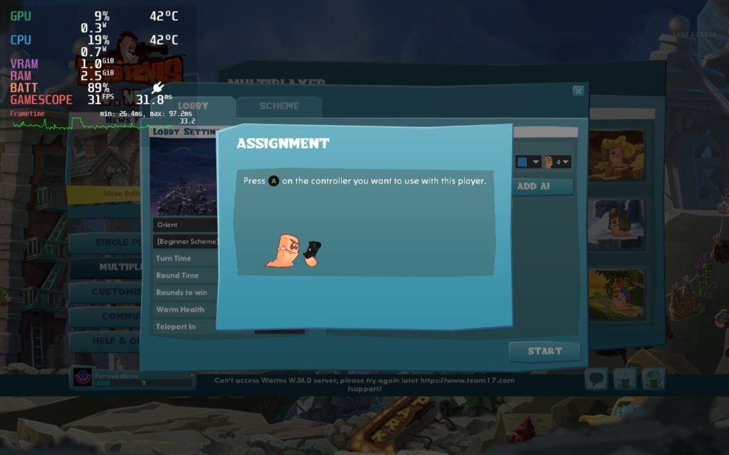 Worms W.M.D. 6 add player