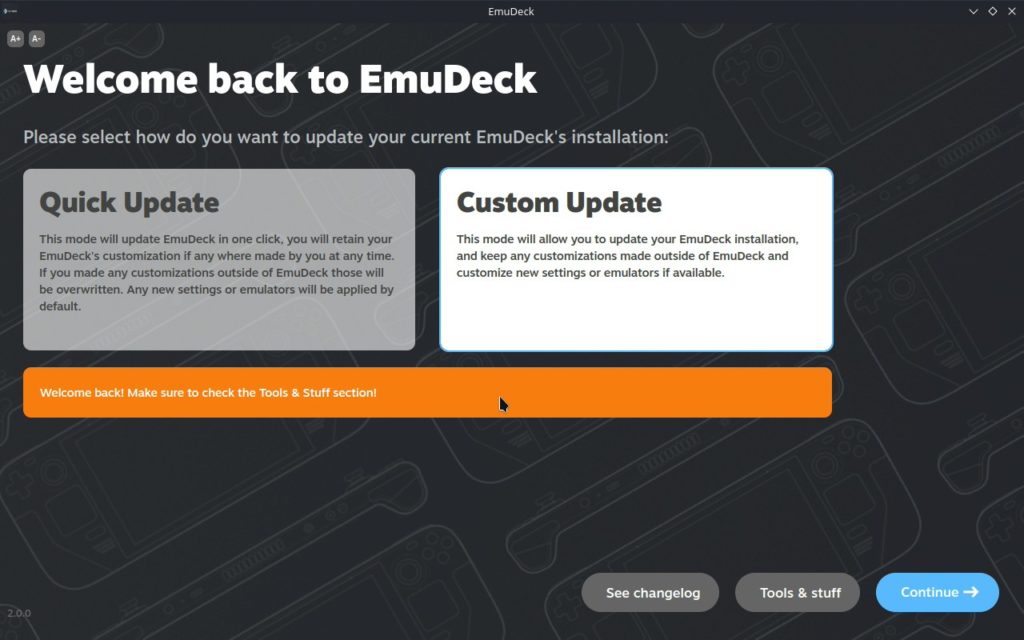 Setting Up Emulation on Steam Deck with EmuDeck 6 EmuDeckInstalledMenu