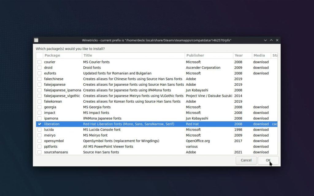 Fixing EA Play Blank Screen for EA Games on Steam 8 Protontricks6