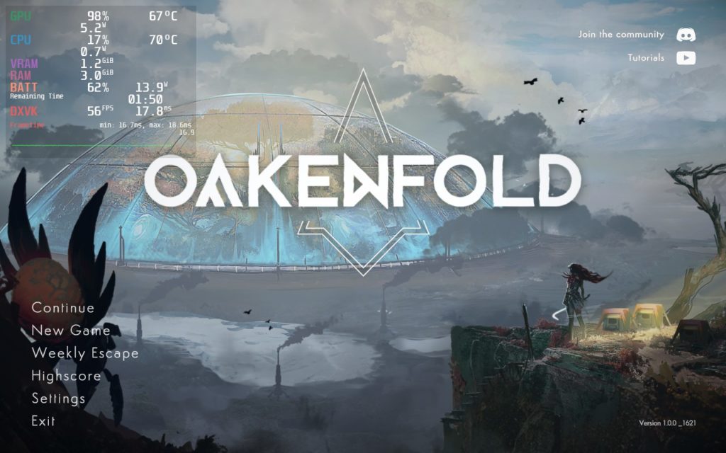 Oakenfold 3 OakenfoldMainMenu