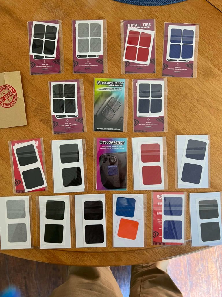 TouchProtect Steam Deck Trackpad/Back Button Protectors 5 TPVariations