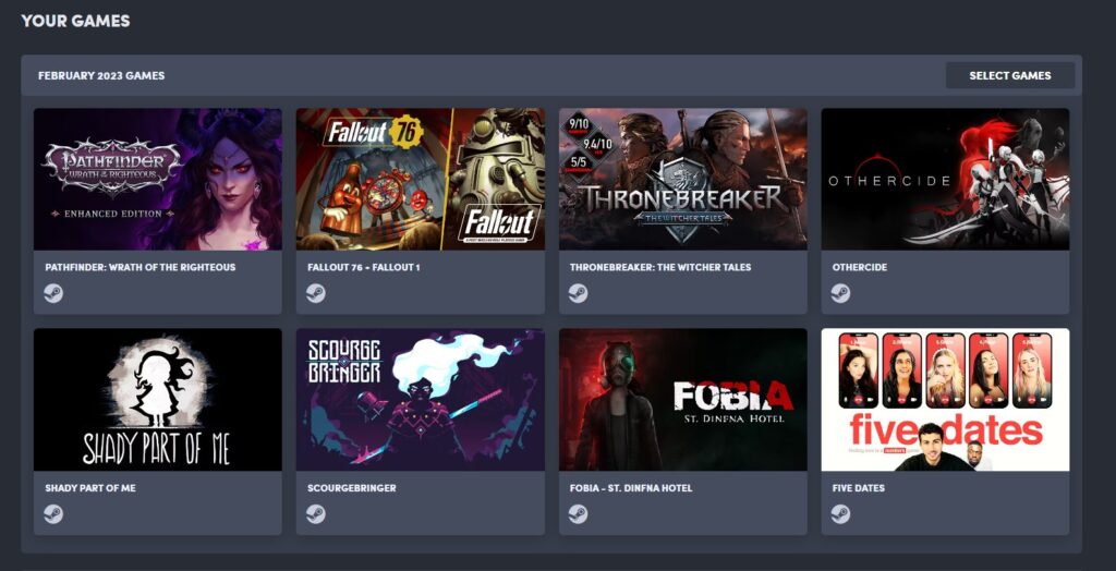 Humble Choice February 2023 Bundle 1 Humble Choice Feb 23