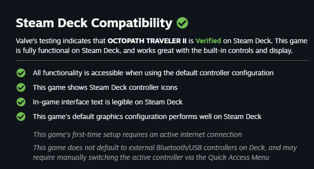 Octopath Traveler 2 Is Steam Deck Verified 1 Octo2Verified