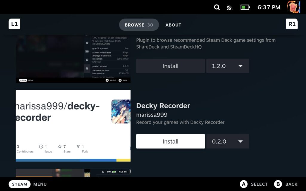 Decky Recorder Plugin Adds Past Clip Saving 2 DeckyRecorderStore