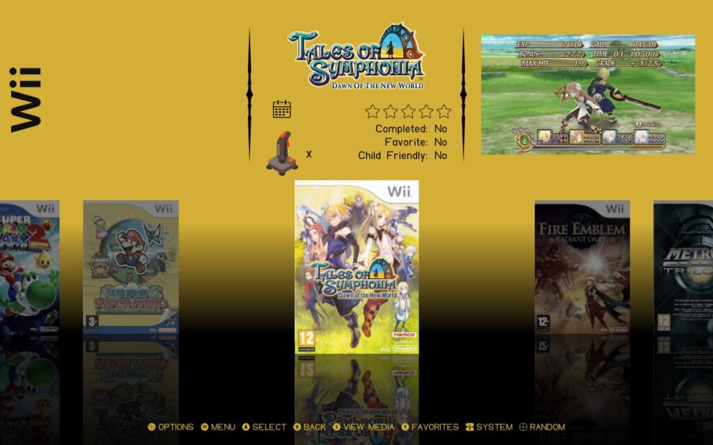 EmulationStation-DE 2.0 Released - Themes Galore! 8 EleganceThemeYellow