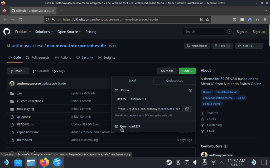 EmulationStation-DE 2.0 Released - Themes Galore! 4 GitHubDownloadZIP