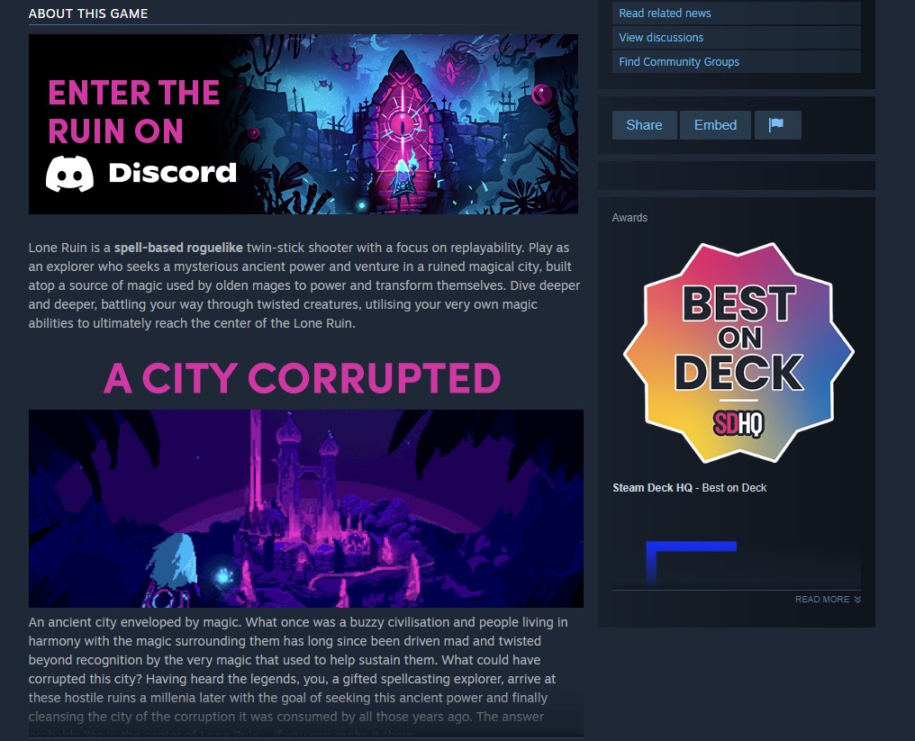 Lone Ruin Steam Store