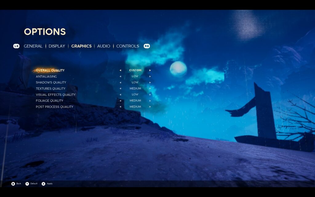 Strayed Lights: Demo Impressions 1 Strayed Lights settings