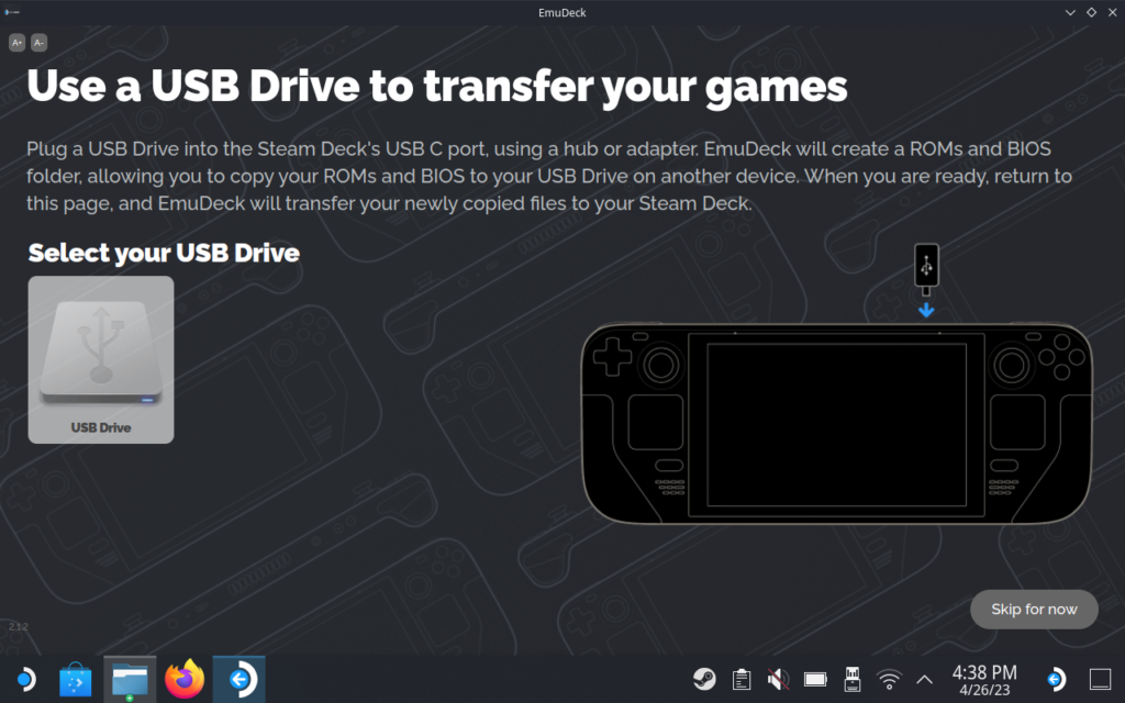 EmuDeck 2.1 Released - Homebrew Store, New Emulators, and More! 3 EmuDeck21USBTransfer