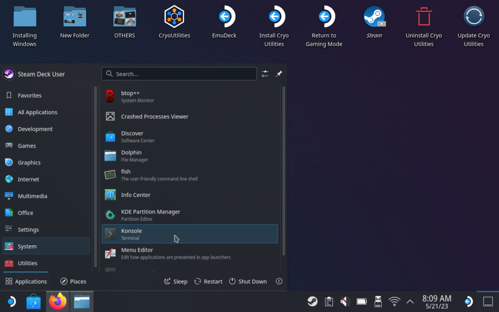 OpeningKonsole