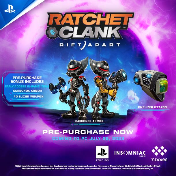 Ratchet & Clank: Rift Apart is Coming to Steam in July! 2 RACPrePurchase