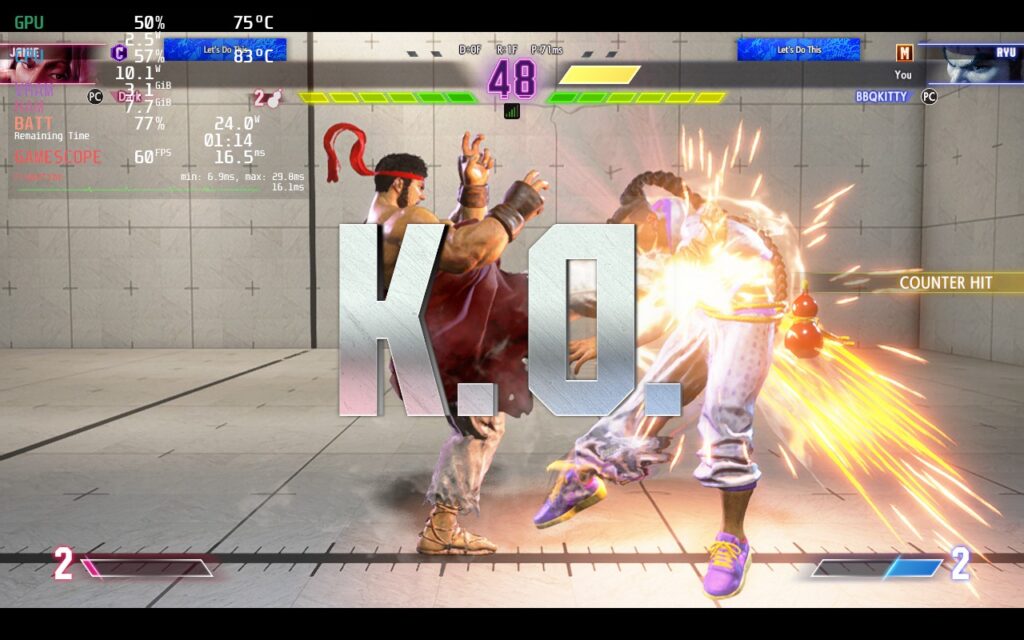 Street Fighter 6 Open Beta - Steam Deck Performance and Impressions 2 SF6Training1