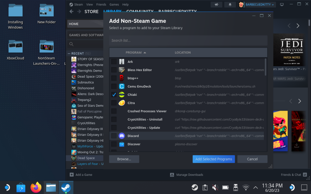 AddingChiakiToSteam