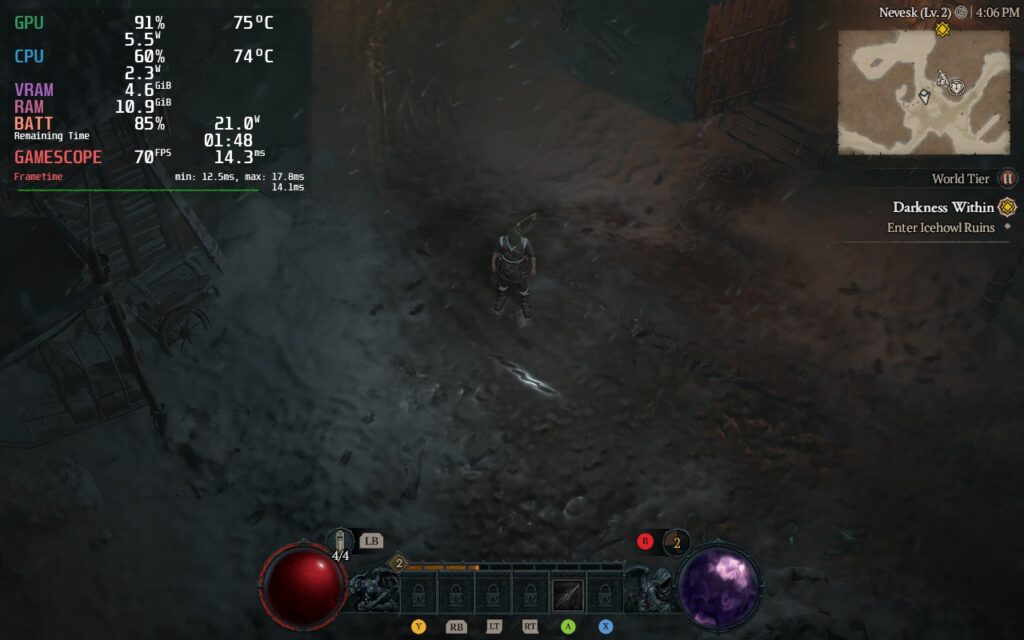 Diablo 4 1 Diablo 4 70 FPS on Steam Deck