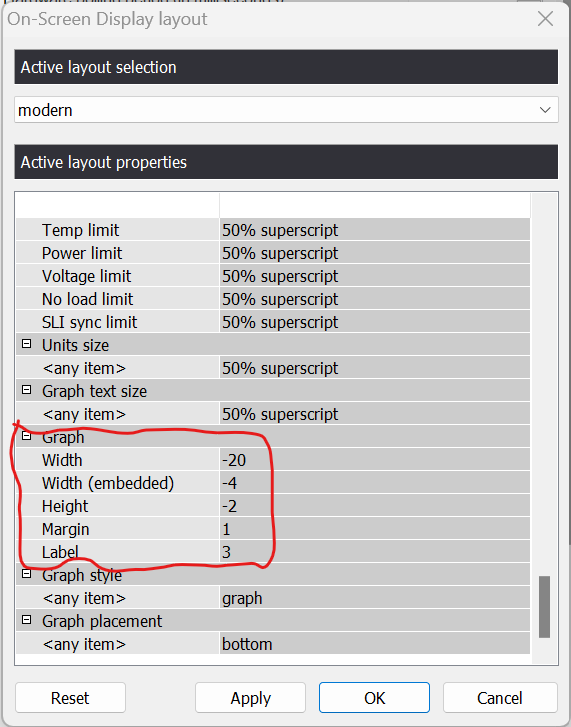How to Create and Customize a Better Overlay for your ROG Ally 25 MSIGraphSize