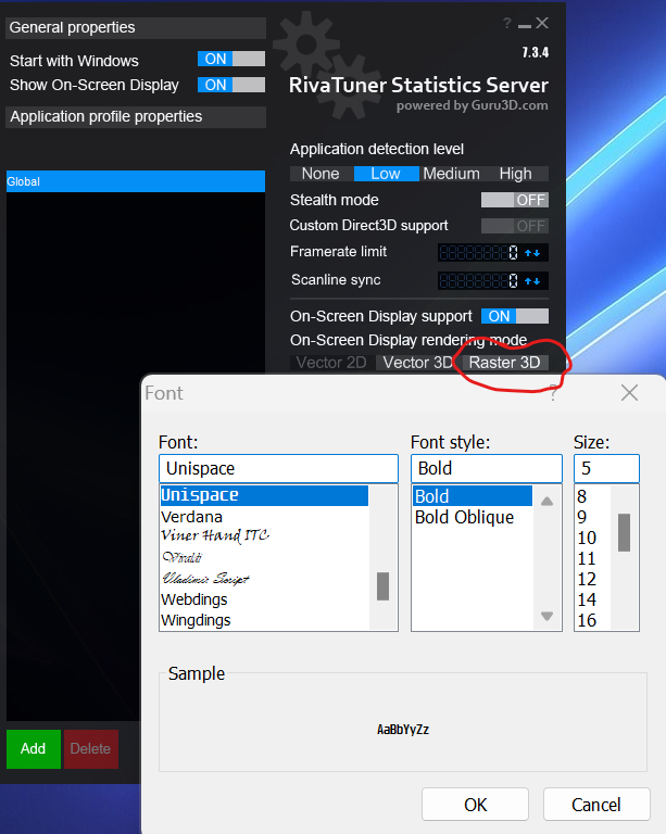 How to Create and Customize a Better Overlay for your ROG Ally 28 RTSSChangingFont