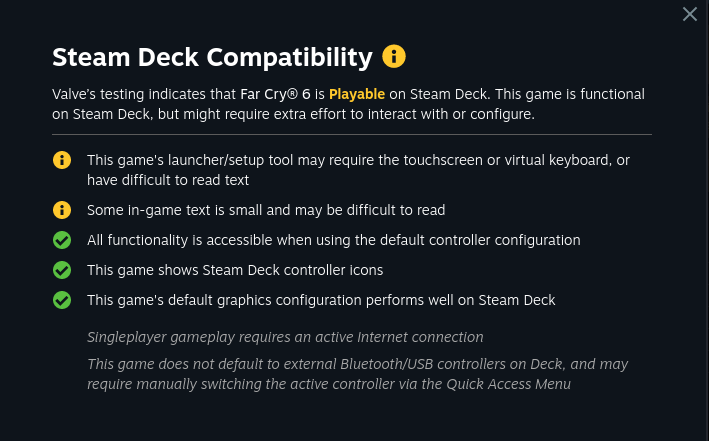 The Steam Deck Verified System Needs to Change and Here's How it Can Be Fixed 3 FarCry6Playable