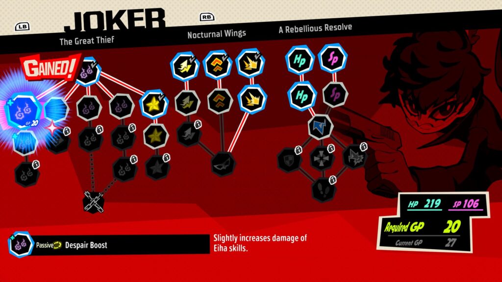 New Persona 5 Tactica Info Details the Story, Characters, and Gameplay Systems 14 P5TSkillTree