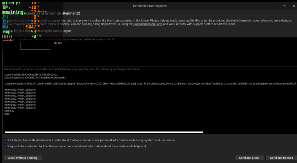 Remnant 2 on the ROG Ally - Performance and Optimized Settings 2 Remnant2Crash