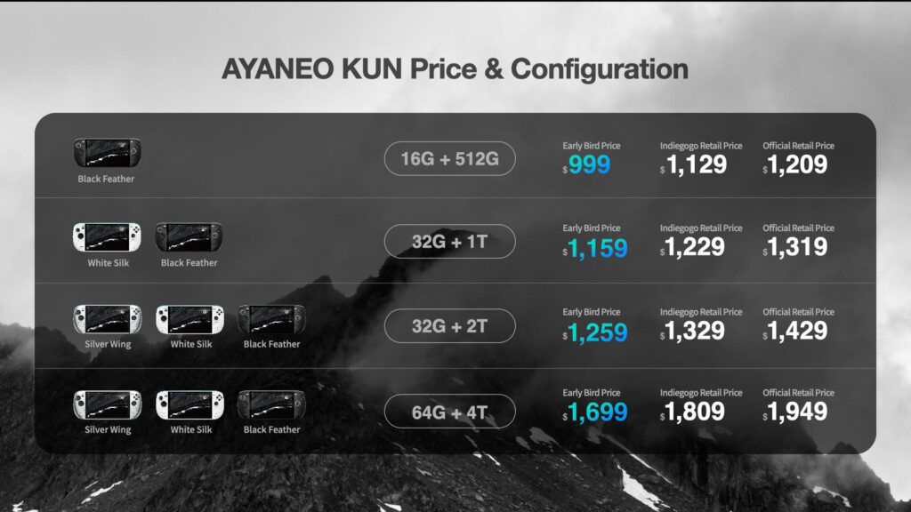 The AYANEO KUN Has Officially Launched - Campaign Begins Next Tuesday 2 AYANEOKUNPrice