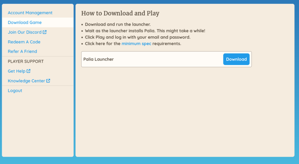 How to Fix Palia's Closed Beta on the Steam Deck 1 DownloadPaliaLauncher