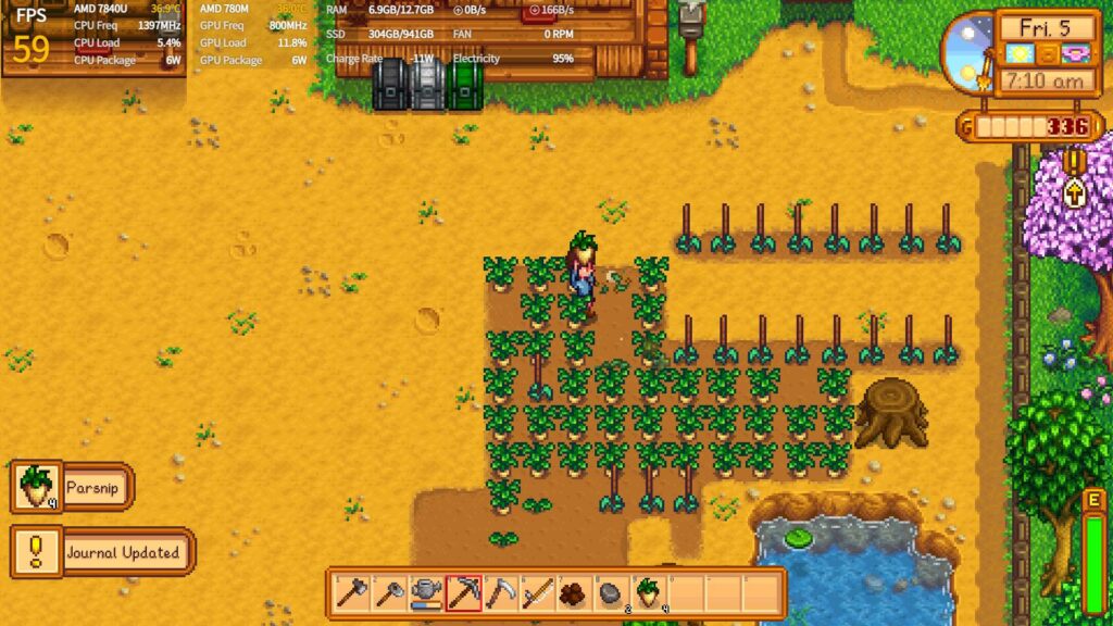 AYANEO AIR 1S Review - An Amazing Windows Handheld With the Best Screen in a Handheld 42 StardewValley1S5