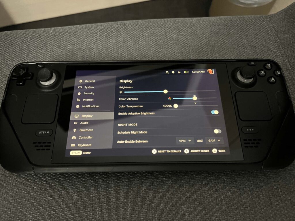 SteamOS 3.5 Beta Adds Color Temperature Option 2 SteamOS35ColorTempLeft1