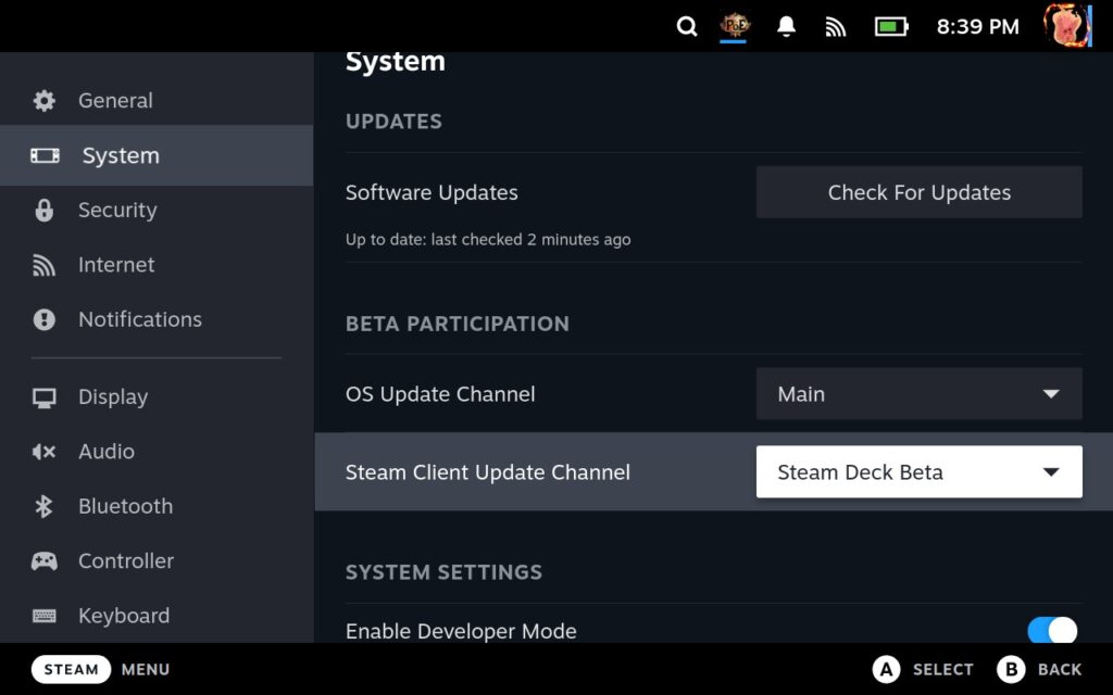 SteamOS 3.5 Beta Adds Color Temperature Option 4 SteamOS35Settings