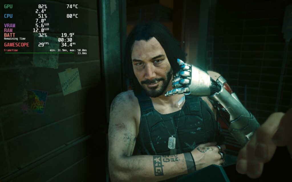 How Cyberpunk 2077: Phantom Liberty Runs on Steam Deck - First Impressions 1 Cyberpunk2077PhantomLibertyImpression1