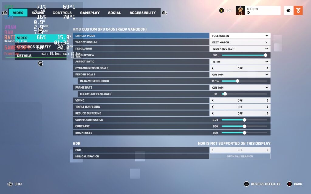 Overwatch2 50FPS Low Settings1
