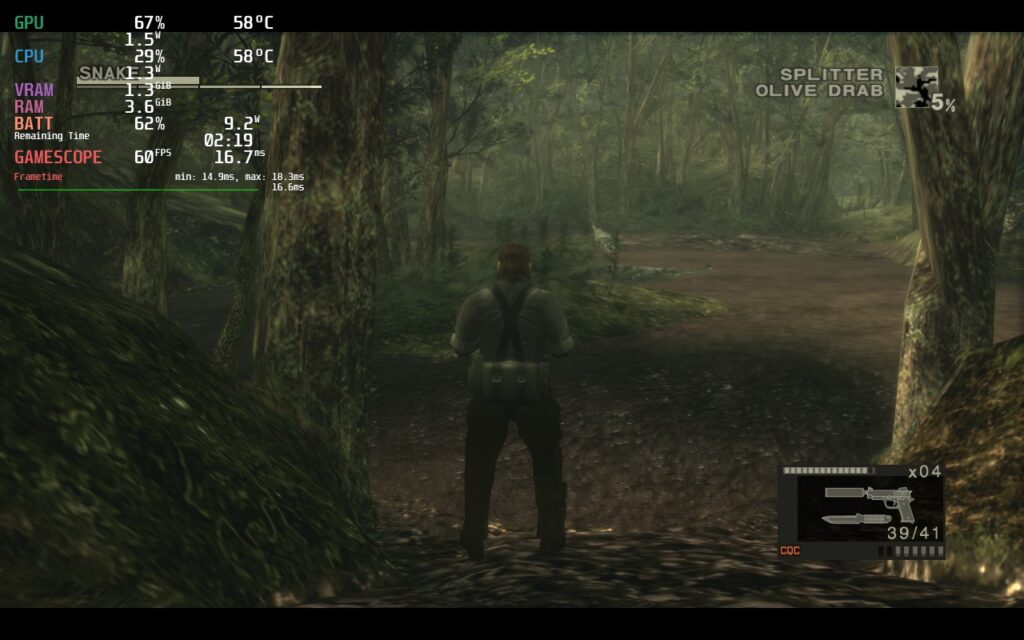 MetalGearSolid3MasterCollectionWorkingOnDeck