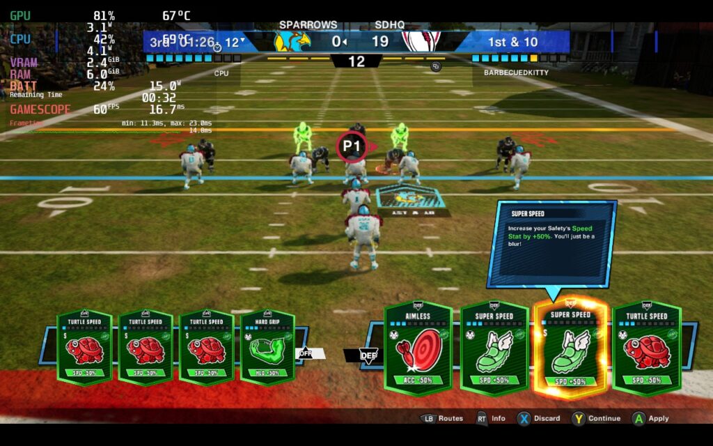 Wild Card Football 16 WildCardFootballFramerate5