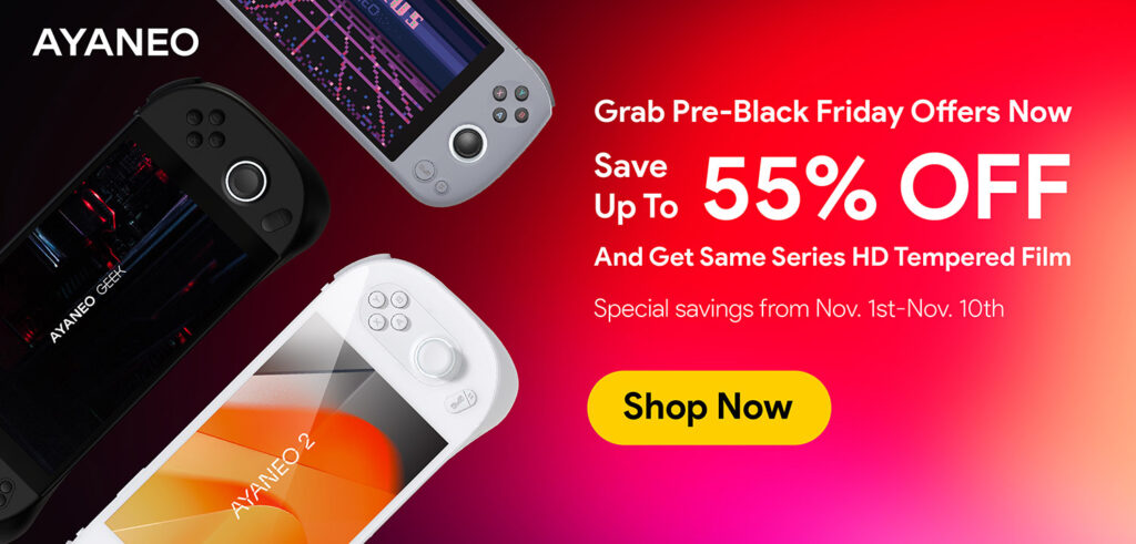 AYANEO's Pre-Black Friday Sale Has Some Fantastic Deals 1 AYANEOPreBlackFridaySale