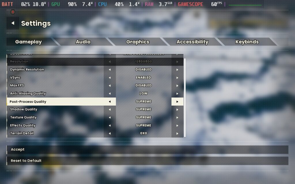 RAILGRADE 7 RAILGRADESettings60FPS