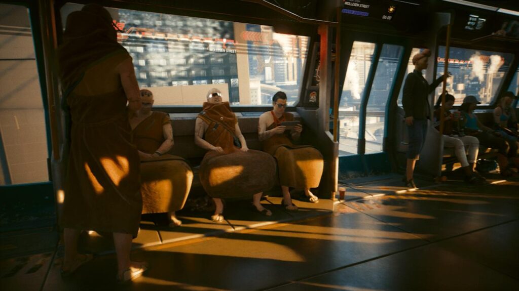 Cyberpunk 2077 2.1 Update Adds Love Interest Hangouts, Metro Travel, and Bigger Font 1 Cyberpunk207721UpdateMetro