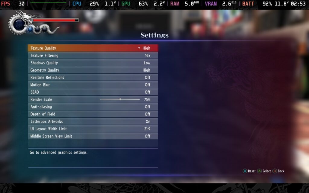 Yakuza 6: The Song of Life 10 Yakuza 6 BatterySettings