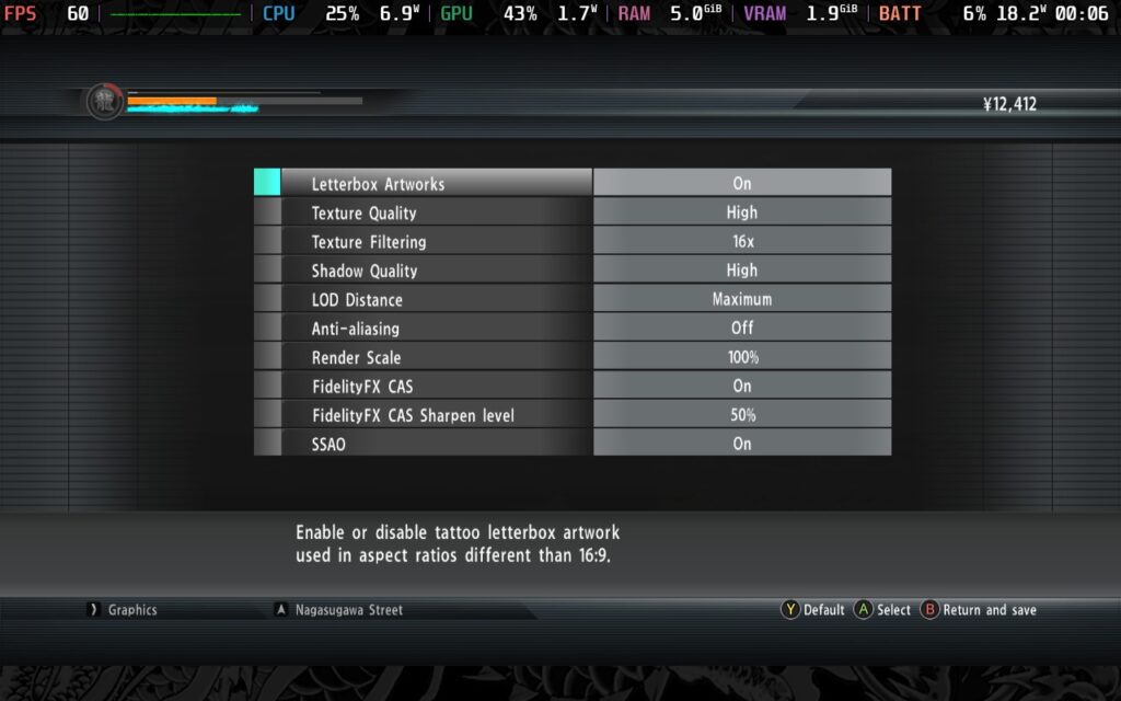 Yakuza 5 Remastered 11 Yakuza5QualitySettings