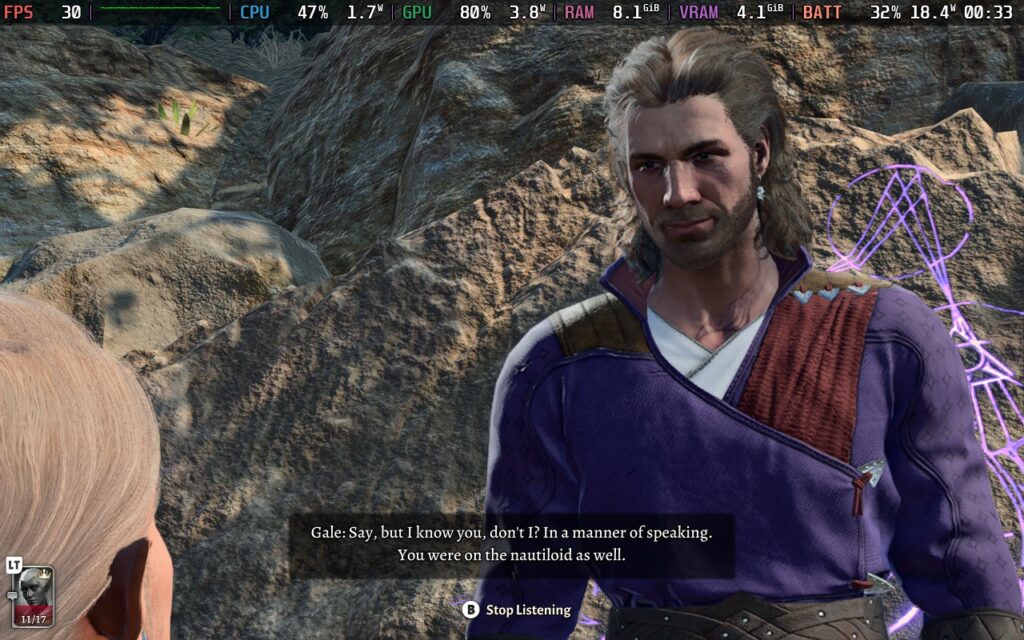 Baldur's Gate 3 2 Talking to Gale in Baldur's Gate 3
