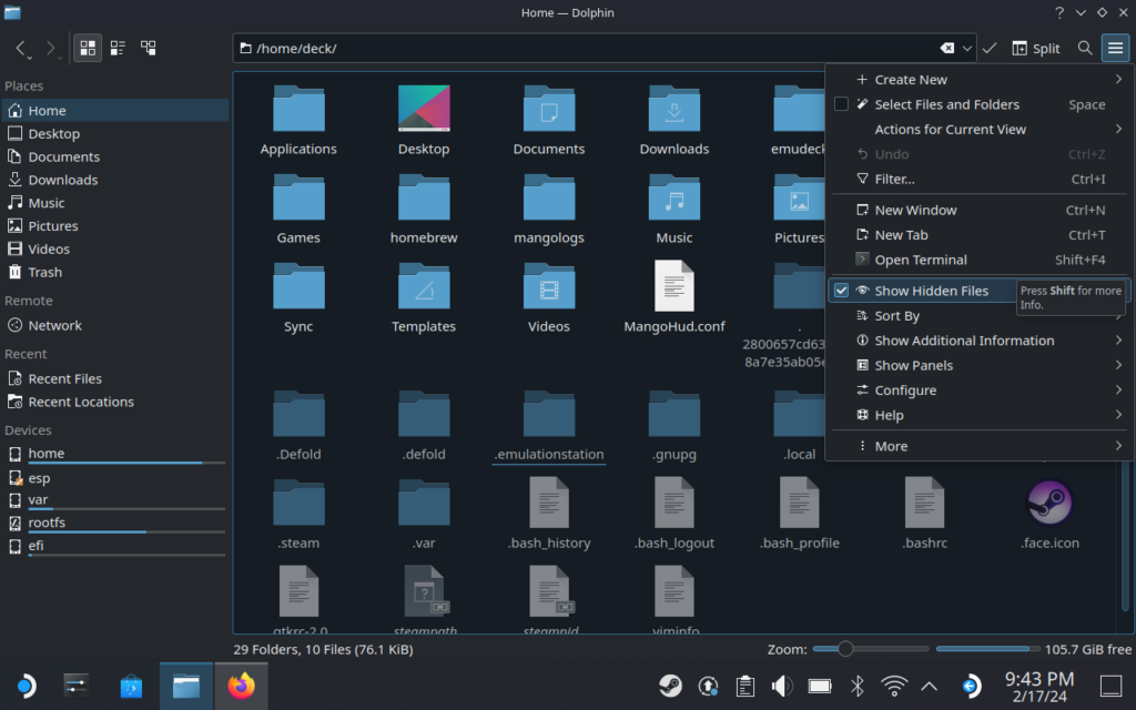 EmulationStationFileLocationSteamDeck