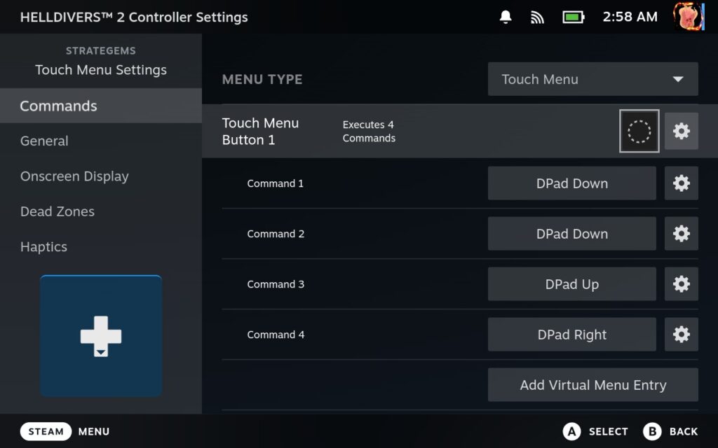How To Set Steam Deck Trackpad for Quick HELLDIVERS 2 Strategem Inputs 6 HELLDIERS2AllExtraCommands